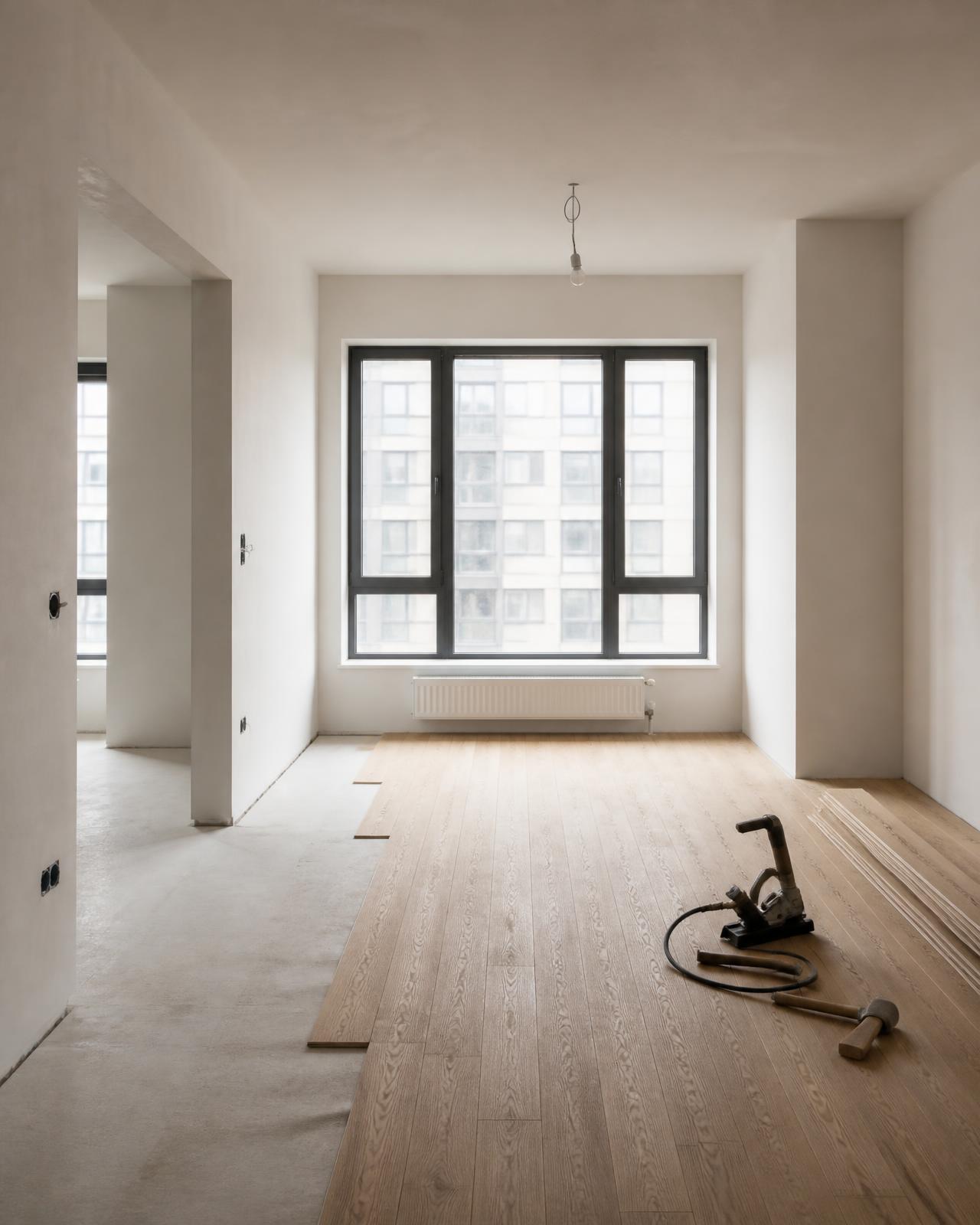 Intérieur d'appartement en cours de rénovation